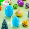 Joyfy 12 Pcs Prefilled Easter Eggs with Animal Car Toys, Plastic Easter Eggs with Surprise Toys for Basket Stuffers Classroom Prizes and Party Favors - 2 of 4