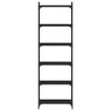 vidaXL Black 6-Tier Industrial-Style Bookcase - Made of Engineered Wood and Metal Frame - 23.6x11.8x74 inches - 4 of 4