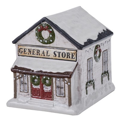 Park Designs Vintage Hometown Cookie Jar - White