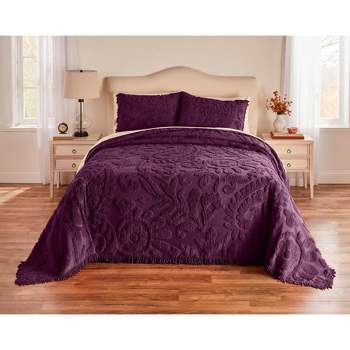 purple chanel bedspread