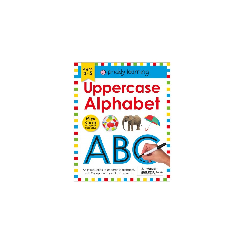 Uppercase Alphabet : Wipe Clean - Pap/Crds/A (Priddy Learning) (Paperback)