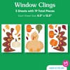 Big Dot of Happiness Thanksgiving Turkey Window Clings, Reusable Friendsgiving Holiday Window Sticker Decorations Decals, Fall Harvest Static Clings - 3 of 4