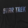 Boys' Star Trek Space Logo T-Shirt Black X Small - 3 of 4
