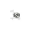 Black Bow Jewelry Sterling Silver High Polished Dolphin Bead Charm - 2 of 3