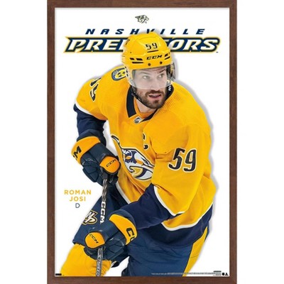 Trends International Nhl Nashville Predators - Filip Forsberg 23 Framed  Wall Poster Prints White Framed Version 14.725 X 22.375 : Target