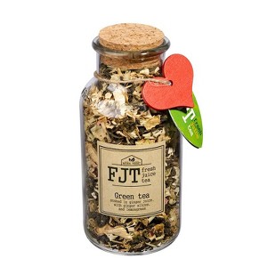 Fjt Green Tea With Ginger And Lemongrass 130g - Immunity Booster - Natural Detox Drink - Antioxidant Infused - 1 of 1