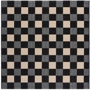 Courtyard CY6443 Power Loomed UV Resistant, Stain Resistant, Non-Shedding Indoor/Outdoor Rugs - Safavieh - 1 of 4