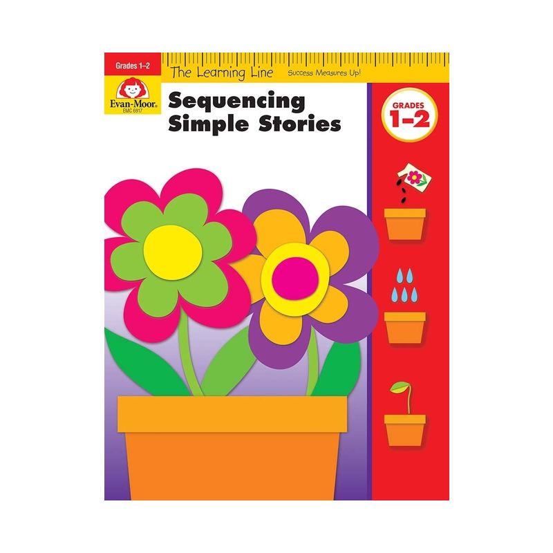 Learning Line: Sequencing Simple Stories, Grade 1 - 2 Workbook - by  Evan-Moor Educational Publishers (Paperback), 1 of 2