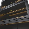 NicBex Bookshelf Storage Rack Bookcases with Door Cabinet for Living Room Home Office - 4 of 4