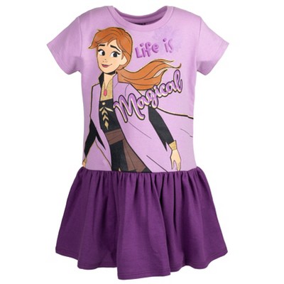 Disney Frozen Princess Anna Girls French Terry Dress Toddler