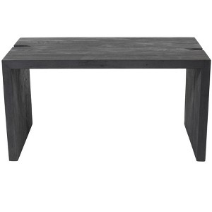 HomeRoots 56" Graphite Reclaimed Wood Sled Writing Desk - 1 of 4