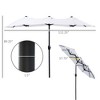 NicBex Patio Umbrella Double Sided Waterproof Pool Umbrella with Crank Large Outdoor Umbrella for Garden, Beach, Pool - 2 of 4