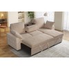 TiramisuBest Multi Functional Sectional Sofa Modular L Shape Plush Upholstery Cup Holder Adjustable Backrest Living Room - 4 of 4