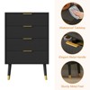 4-Drawer Dresser - 35" Modern Chest w/Metal Handles & Legs, Minimalist Storage for Bedroom/Living Room - 3 of 4