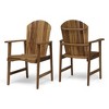 PAGED Set of 2 Patio Dining Chairs,Modern Outdoor Dining Chairs with Armrest,Weather Resistant Chairs Suitable for Patio,Garden - 2 of 4
