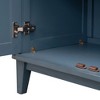 Okak 4-Door Buffet Cabinet with Arc Handles, Wood Storage Sideboard Adjustable Shelves for Dining & Living Room - 3 of 4