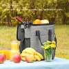 Tirrinia 6 Bottle Wine Gift Bag - Insulated & Padded Wine Cooler Tote Bag, Wine Gift Bag, Wine Lovers Must Haves - 4 of 4
