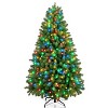 Joyfy 6FT Pre-Lit Artificial Christmas Tree, Hinged Pine Tree ,320 LED Warm White Lights, 10 Lighting Modes, 859 PVC Branch for Holiday Home Decor - 2 of 4