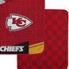 NFL Kansas City Chiefs Diagonal Ghost Checker Double Sided Ultra Cozy Blanket - 2 of 3