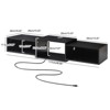 Itopfox Floating TV Stand Wall Mounted with Power Outlet, Modern Wood Media Console Shelf, Floating Entertainment Center for Under TV Storage, Black - 3 of 4