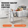VEVOR Folding Commercial Prep Table, 48 x 24 Inch Commercial Worktable Workstation,Heavy-duty Stainless Steel Folding Table with 300 lbs Load,Silver - 4 of 4
