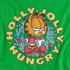 Boys' Garfield Holly Jolly Hungry Christmas Wreath T-Shirt - 2 of 4