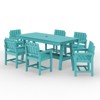 Hyleory HDPE Outdoor Dining Set, 7-Piece Patio Table and Chairs Set, Weather-Resistant Dining Furniture for Garden, Deck, or Patio - 2 of 4