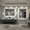 Apmir Super Bright Front & Back LED Lighted Anti-Fog Aluminum Alloy Framed Tempered Glass Bathroom/Vanity Mirror with ETL & 3-Year Warranty - 3 of 4