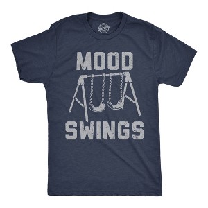 Mens Funny T Shirts Mood Swings Sarcastic Novelty Graphic Tee For Men - Crazy Dog Men's T Shirt - 1 of 4