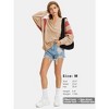 EXLURA Women's Oversized V Neck Henley Shirt Patchwork Color Block Sweatshirt Long Sleeve Button Pullover Tunic Tops - 2 of 4