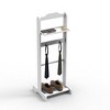 HDZNVF Accent Portable Garment Rack,Clothes Valet Stand with Storage Organizer - 4 of 4