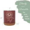 Elanze Designs Kitchen Utensil Holder With Non Slip Cork Base Large 8 Inch Ceramic Storage Crock Botanical Nature Countertop Organizer Farmhouse - 2 of 4