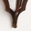 Plum & Post 3.75" x 7.75" Bennett Mango Wood Antique Brown Finish Small Decorative Wall Bracket Floating Shelf - 3 of 4