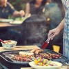 Stainless Steel Kitchen Tongs Silicone Tipped BBQ Cooking Tongs - 3 of 4