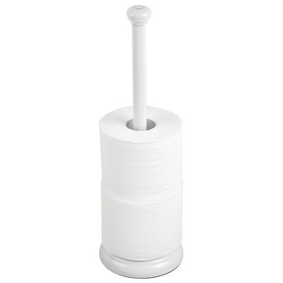 white toilet roll holder stand