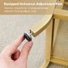 Shoe Bench, 2 Tier Bench Shoe Rack for Entryway Modern Shoe Storage Bench with Cushion Holds Up to 330 Lb Organizer for Hallway, Living Room,Gold - 3 of 4