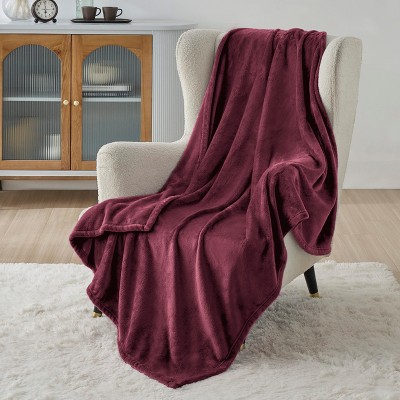 Bedsure | Flannel Blanket Solid 300GSM Soft Fuzzy Plush  Bed Blanket