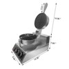 Waffle Maker Machine 1200W Electric - Stainless Steel Single Head Waffle Maker with Non-Stick Coating, 7.28in for Home & Commercial Use - 2 of 4