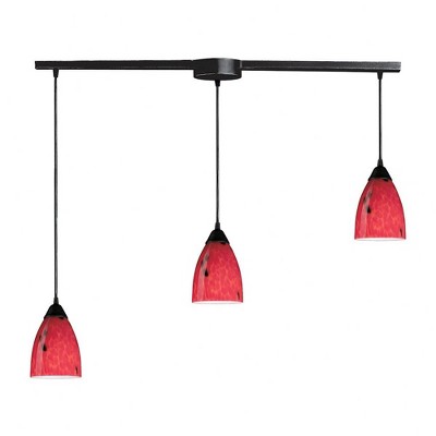 Elk Home Classico 3 - Light Pendant in  Dark Rust
