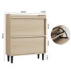 Jojoka Wooden Shoe Cabinet with Adjustable Shelves, Hidden Flip Storage for Entryway, Hallway, or Living Room - 2 of 4