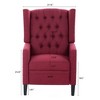 PAGED 27.16" Wide Accent Chair, Manual Wing Chair Recliner, Suitable for Living Room, Bedroom - 3 of 4