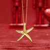 Ross-Simons Italian 18kt Yellow Gold Starfish Drop Necklace - 3 of 4