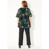 Catherines Women's Plus Size In-Vogue Velvet Duster - 3 of 4