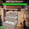 Outdoor Kitchen Drawer w/Smooth Sliding Rails Generous Storage Space Elegant Brushed Finish 16" W x 21" H x 23" D - 3 of 4