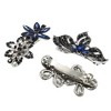 Unique Bargains 3 Pcs Hair Clips Hair Accessories for Women Hair Barrettes Sparkly Rhinestones Hairpin Blue Black - 3 of 4