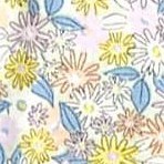light yellow/ditsy daisy/blue stardust