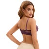 INSPIRE CHIC Women's Lace Trim Underwire Adjustable Straps Plus Cup Size Push Up Bras - 2 of 4