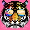 Women's Design By Humans Summer Tiger By clingcling Racerback Tank Top - 2 of 2