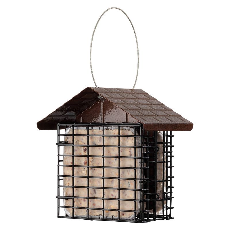 More Birds 2 Cake Suet Feeder with Weather Guard, 2 of 4
