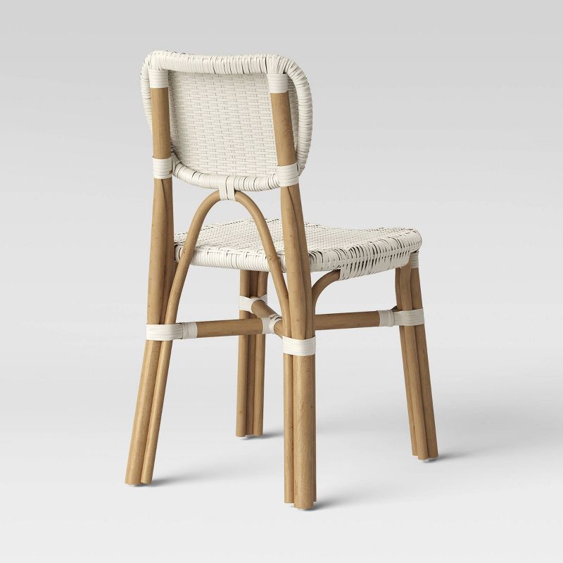 Canton Rattan and Woven Dining Chair White - Threshold&#8482;, 4 of 6